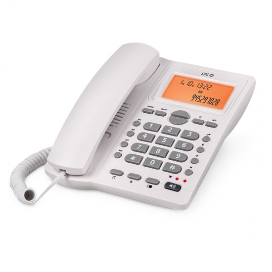 Teléfono de sobremesa góndola SPC 3612B, Bipieza, blanco